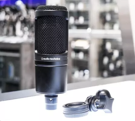 Audio-Technica - AT2020 Cardioid Condenser Microphone - Black